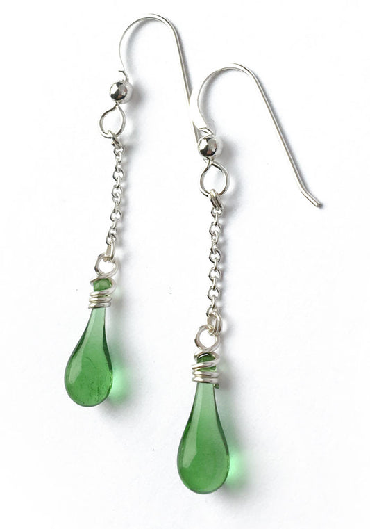 Solandra Earrings - glass Earrings by Sundrop Jewelry