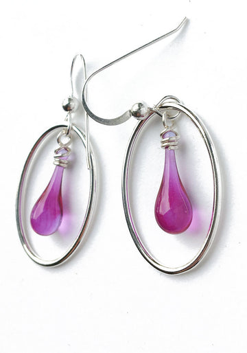 Cameo Earrings - glass Earrings by Sundrop Jewelry