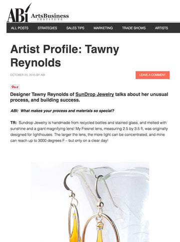 Arts Business Institute artist profile - Tawny Reynolds of Sundrop Jewelry