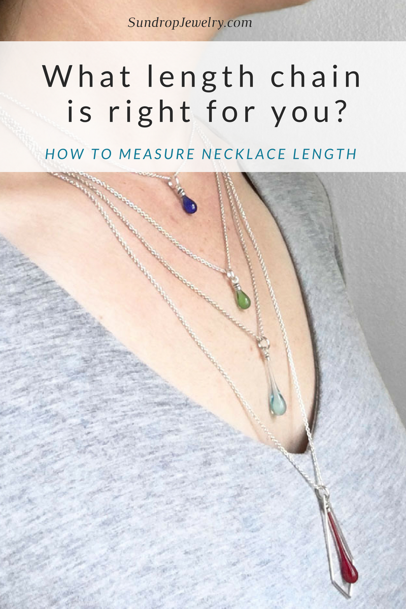 What length chain is right for you?  How to measure necklace length