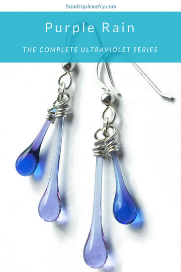 Purple rain ultraviolet jewelry series by Sundrop Jewelry