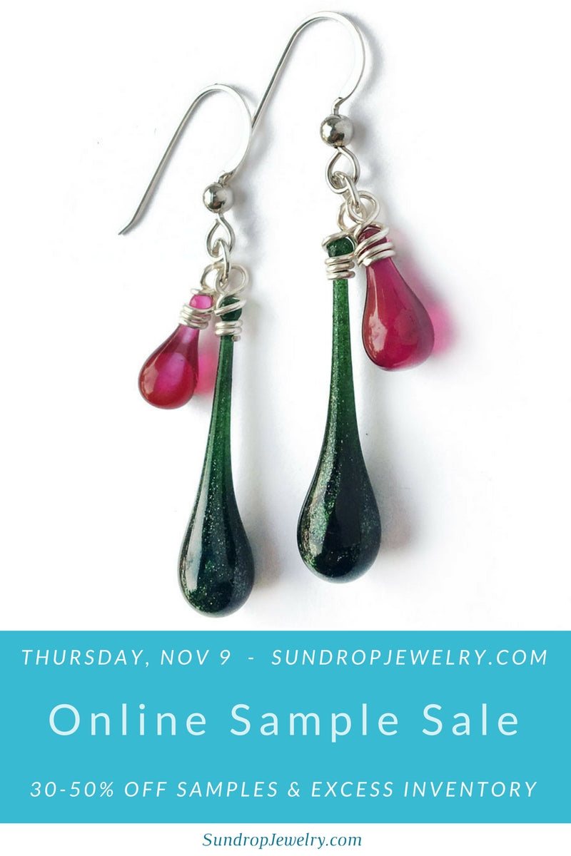 Sundrop Jewelry online Sample Sale 30-50% off samples and excess inventory