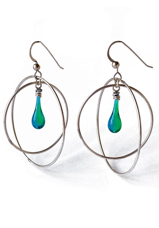 Gyroscope Earrings, large