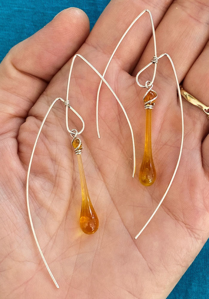 Honey Mountain Earrings, large - Sundrop Jewelry