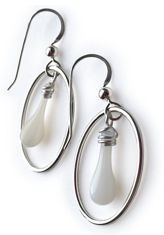 Ivory Cameo Earrings
