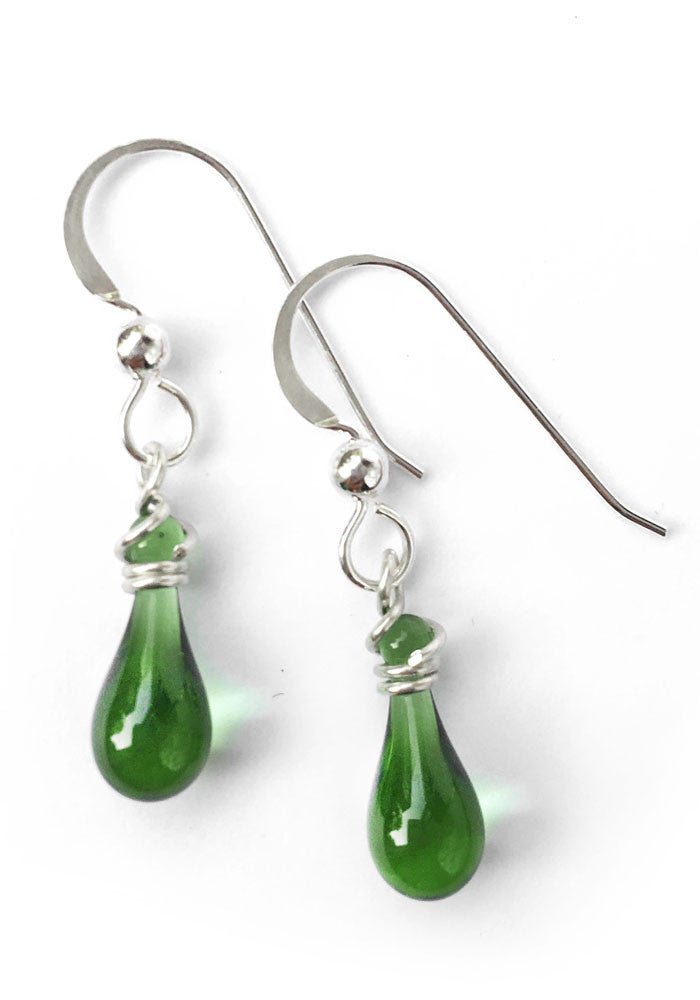 Demi Drop Earrings - glass Earrings by Sundrop Jewelry