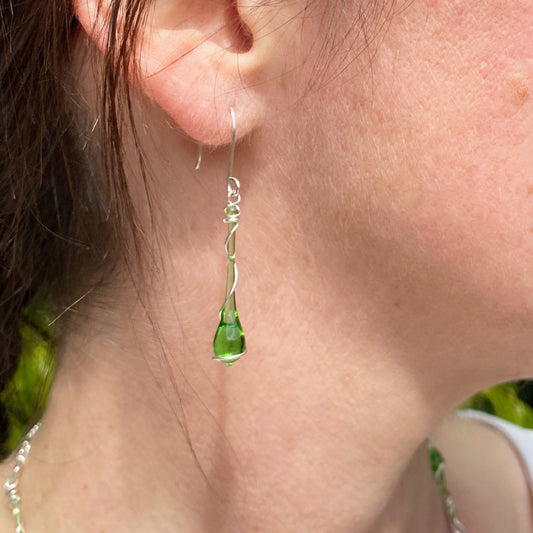 Kelly Lyra Earrings with handmade earwires