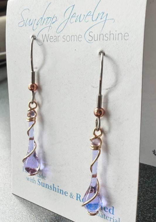 Lyra Bronze Earrings, various colors