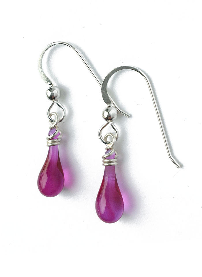 Demi Drop Earrings - glass Earrings by Sundrop Jewelry