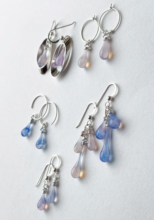 Blossoms Small Circle Earrings - Sundrop Jewelry