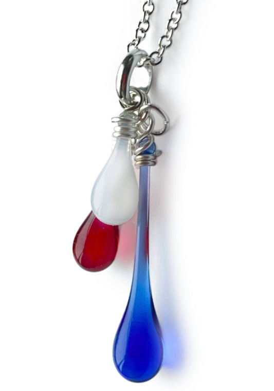 Trio Necklace - Red, White & Blue #4