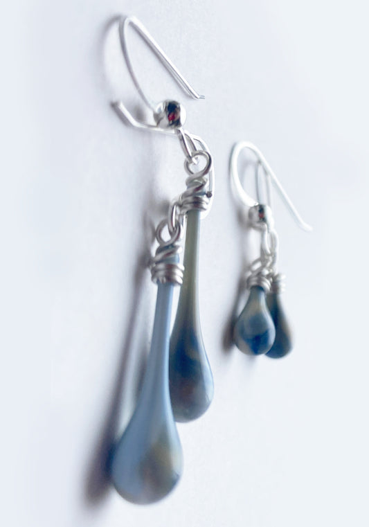 Demi Earrings, Storm