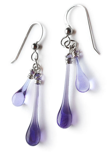 Violet and Lavender Duet Earrings