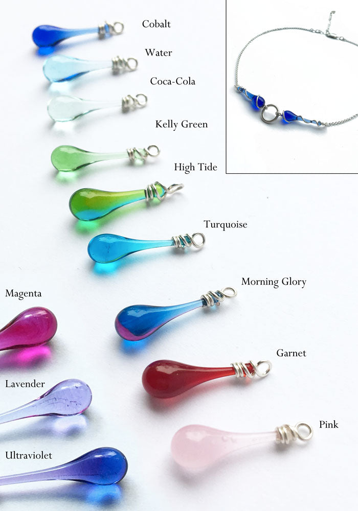 Libra Choker Necklace - glass Necklace by Sundrop Jewelry