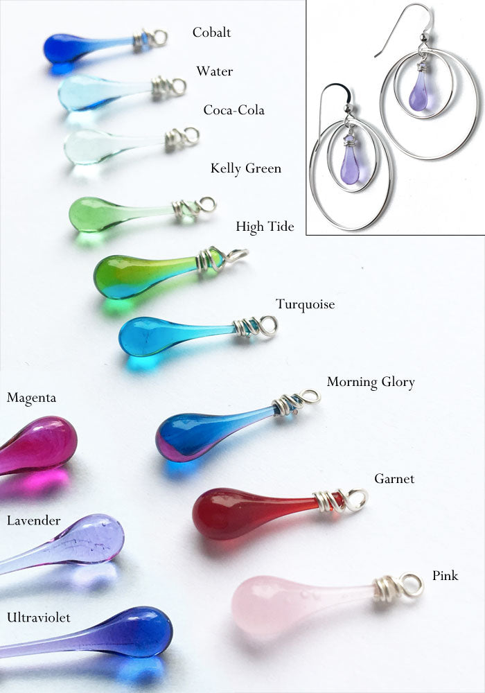 Eclipse Earrings, Small - glass Earrings by Sundrop Jewelry