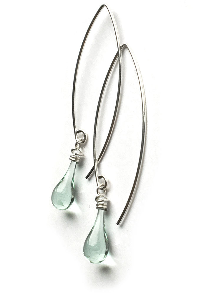 Marquise Earrings - glass Earrings by Sundrop Jewelry