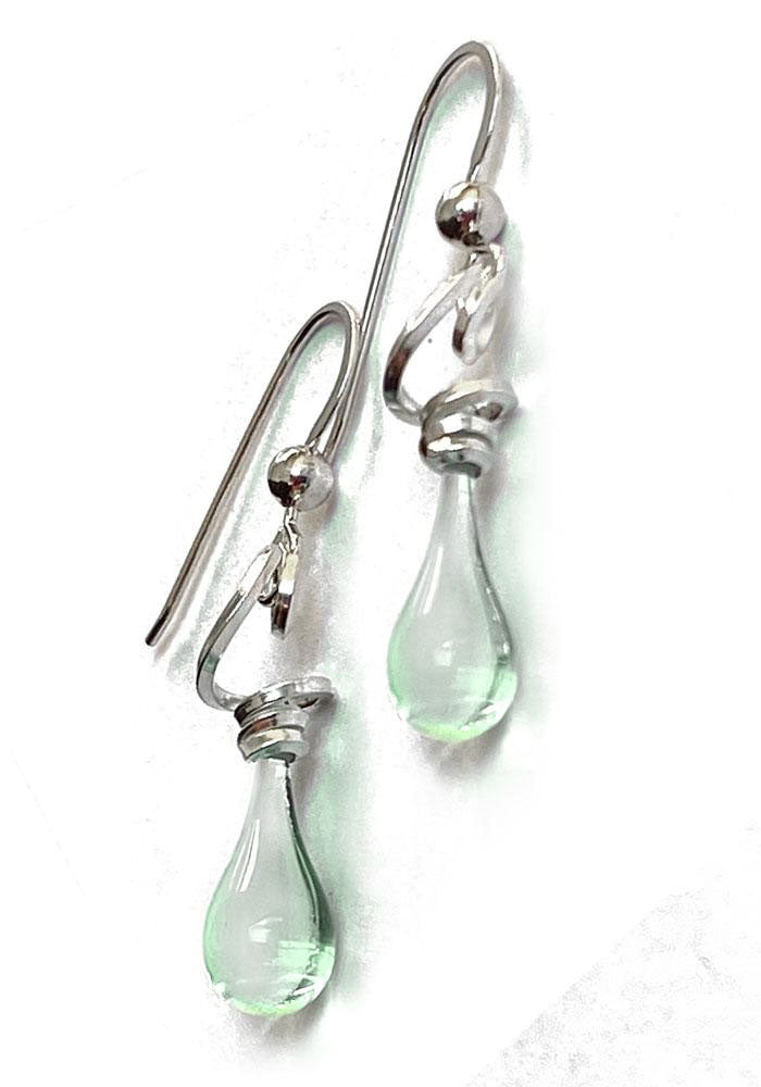 Short Tendrils Earrings, Coca-Cola