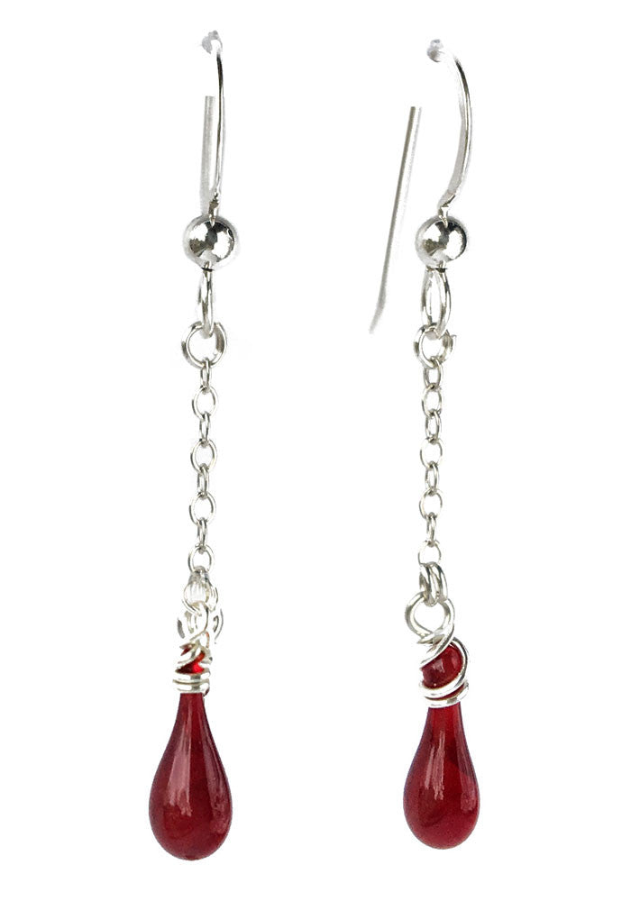 Solandra Earrings - glass Earrings by Sundrop Jewelry