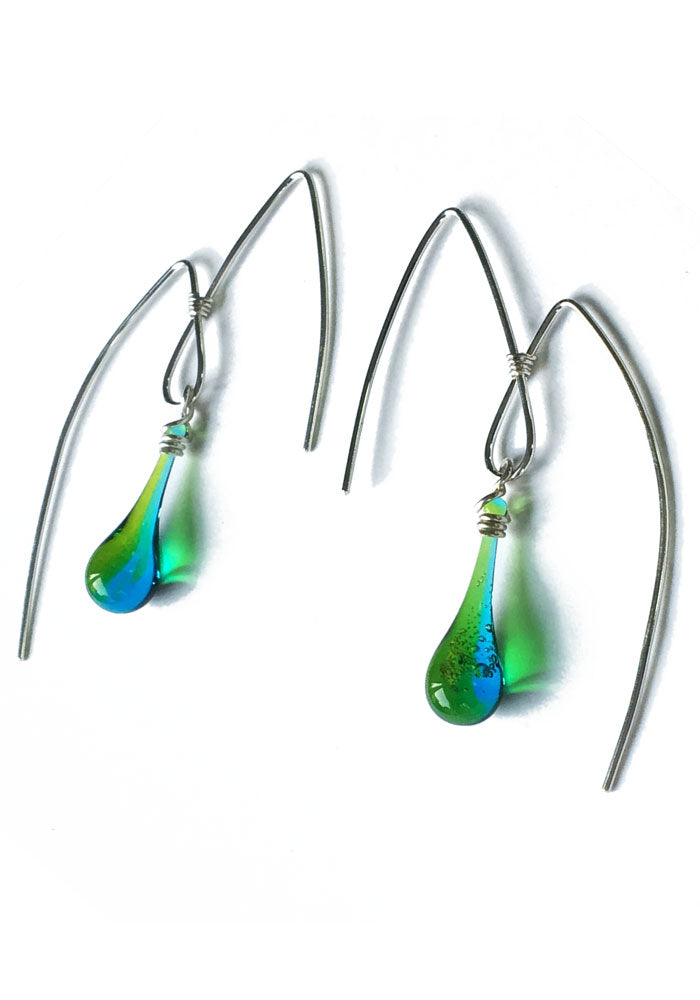 Mountain Earrings, medium - glass Earrings by Sundrop Jewelry