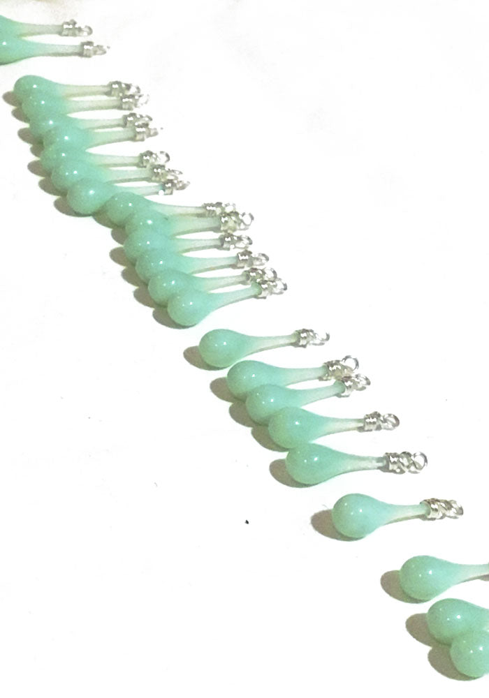 Jadeite Solaris Earrings - glass Earrings by Sundrop Jewelry
