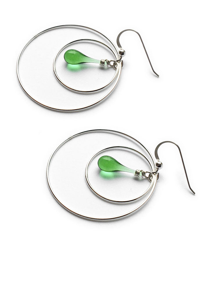 Eclipse Earrings, Small - glass Earrings by Sundrop Jewelry