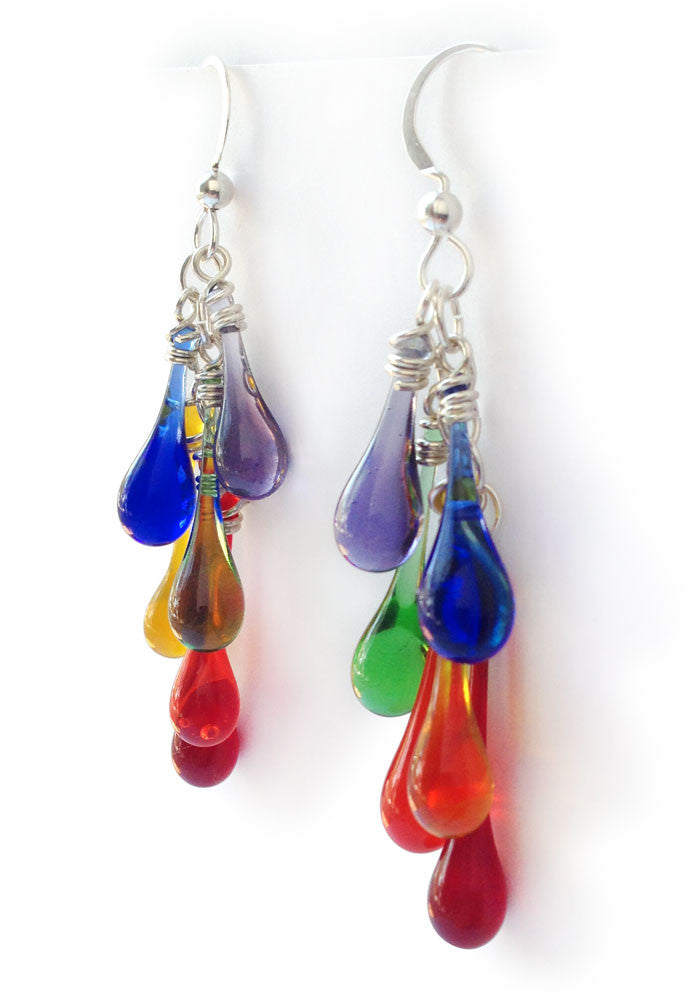 Cascade Earrings - glass Earrings by Sundrop Jewelry