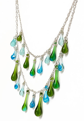 Sargasso Sea Waterfall Necklace