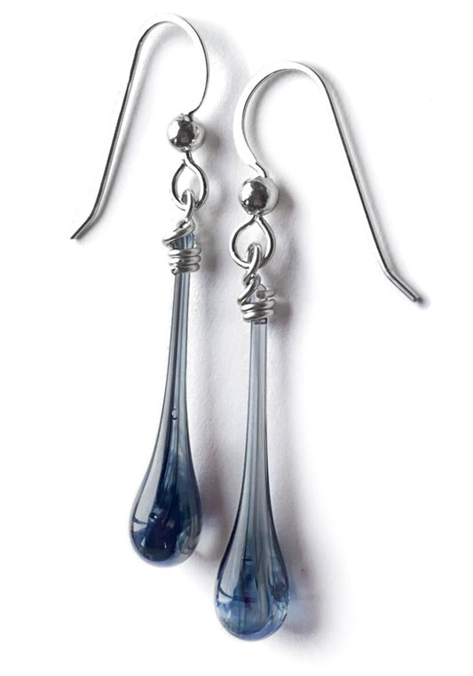 Smoke Solaris Earrings, dark