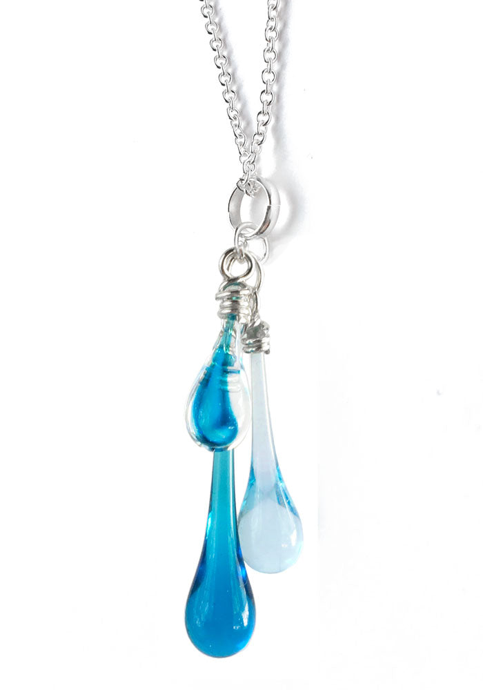 Trio Necklace - glass Jewelry by Sundrop Jewelry