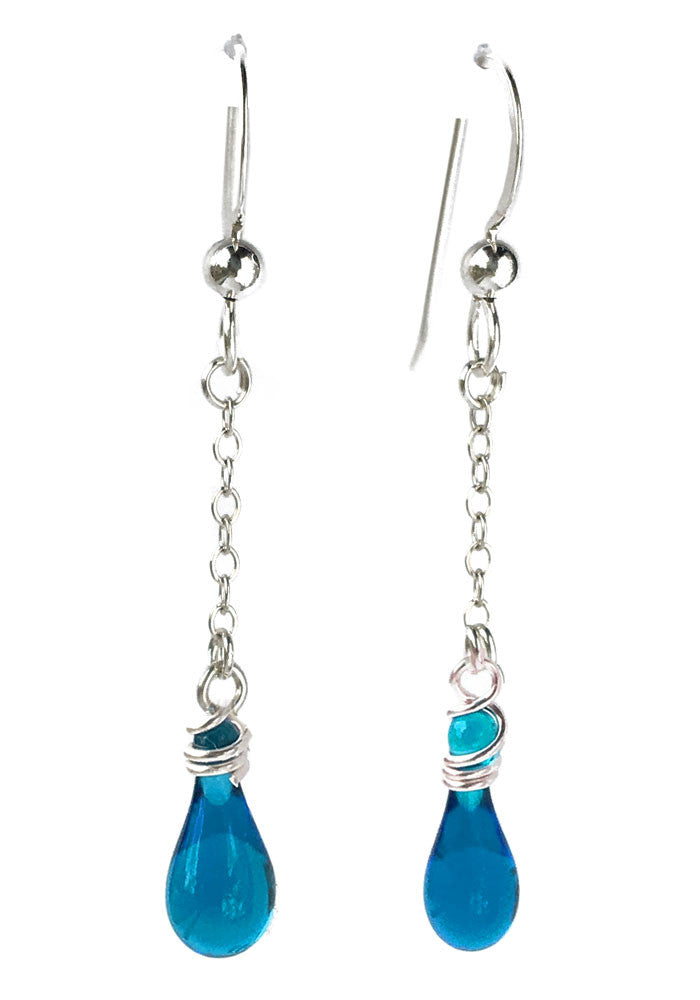 Solandra Earrings - glass Earrings by Sundrop Jewelry