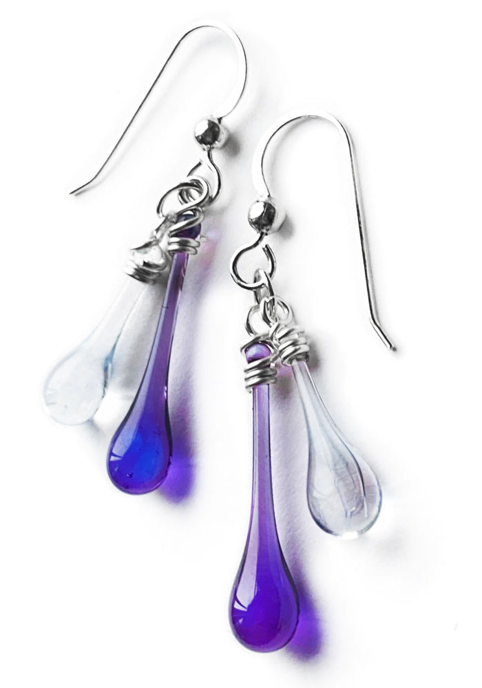 Purple Smoke Duet Earrings