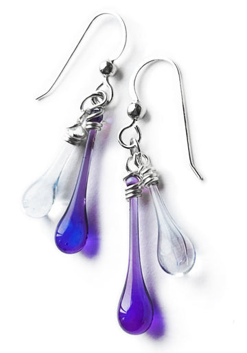 Purple Smoke Duet Earrings