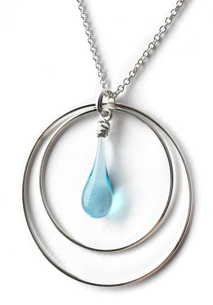 Eclipse Pendant Necklace - glass Wholesale Jewelry by Sundrop Jewelry