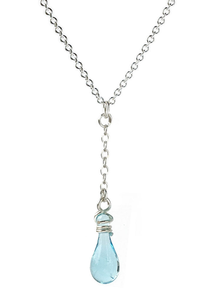 Solandra Y-Necklace - glass Jewelry by Sundrop Jewelry